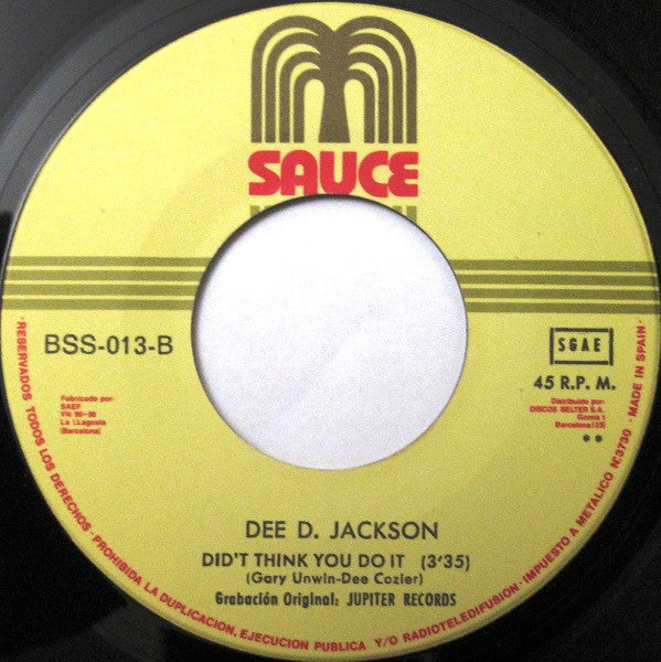 Dee D. Jackson : Automatic Lover (7", Single)
