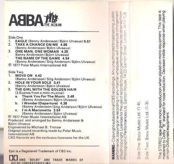 Abba : The Album (Cass, Album)