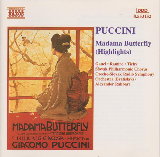 Giacomo Puccini, Miriam Gauci, Yordy Ramiro, Georg Tichy, Slovak Philharmonic Chorus, Slovak Radio Symphony Orchestra, Alexander Rahbari : Madama Butterfly (CD, Album)