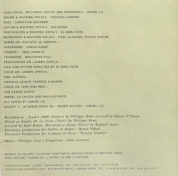 Ismaël Lô : Jammu Africa (CD, Comp)
