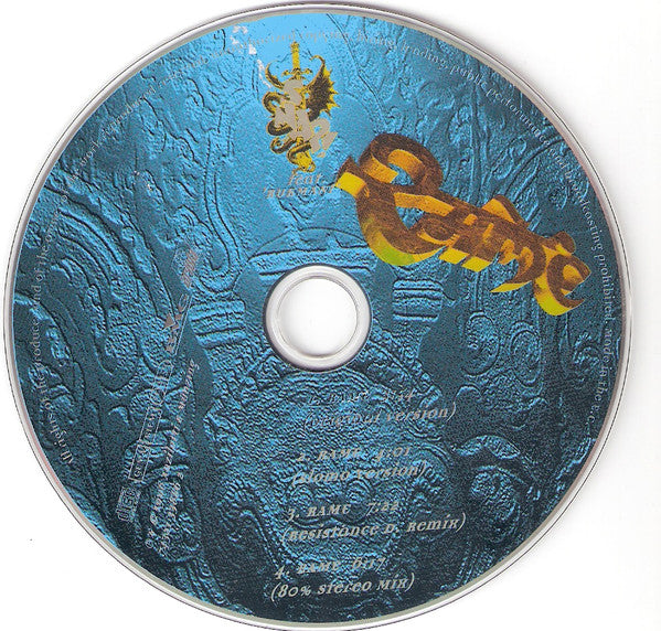 Snap! Feat. Rukmani : Rame (CD, Maxi)