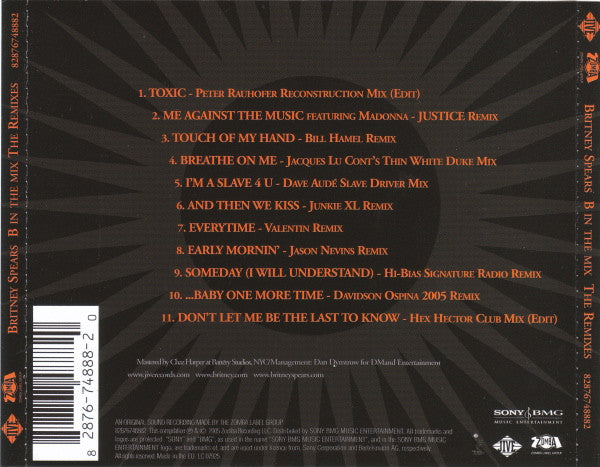 Britney Spears : B In The Mix - The Remixes (CD, Comp)