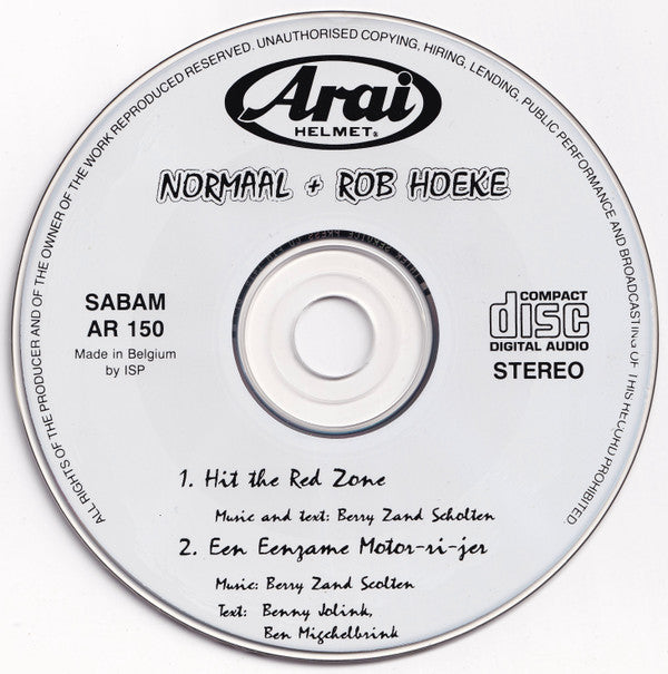 Normaal + Rob Hoeke : Hit The Red Zone (CD, Single)