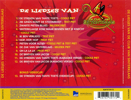 De Club Van Sinterklaas : De Liedjes Van De Club Van Sinterklaas (CD, Album)
