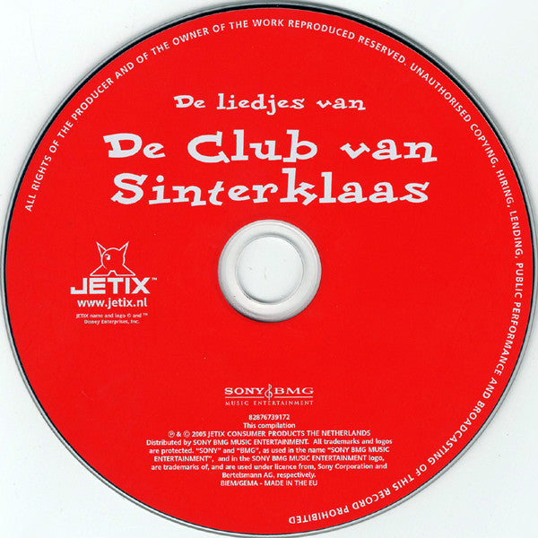 De Club Van Sinterklaas : De Liedjes Van De Club Van Sinterklaas (CD, Album)