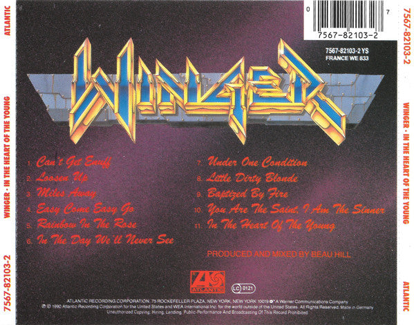 Winger : In The Heart Of The Young (CD, Album)