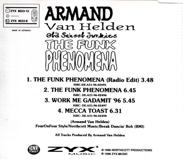 Armand Van Helden Presents Old School Junkies : The Funk Phenomena (CD, Maxi)