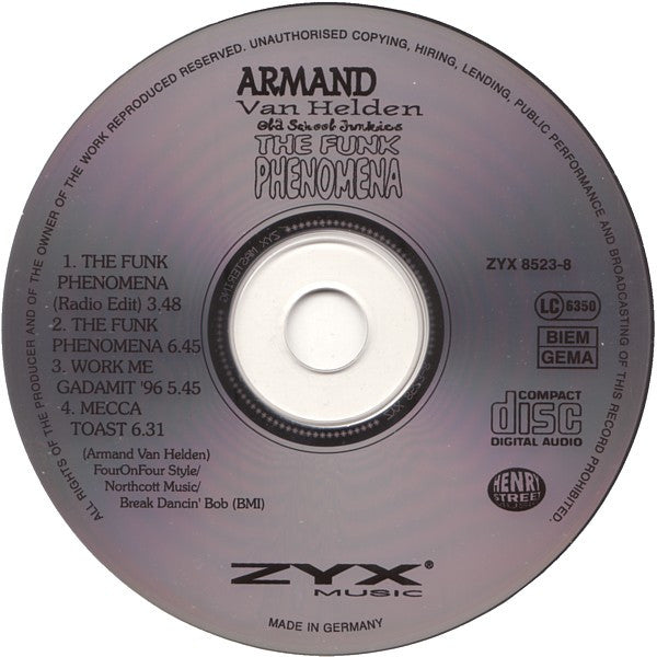 Armand Van Helden Presents Old School Junkies : The Funk Phenomena (CD, Maxi)