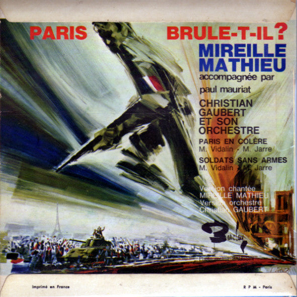 Mireille Mathieu : Paris Brule-T-Il ? (7", EP)