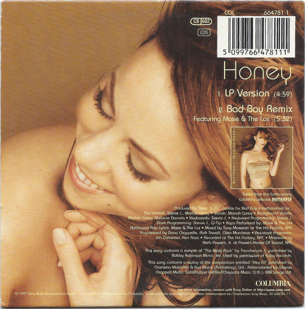 Mariah Carey : Honey (CD, Single, Car)
