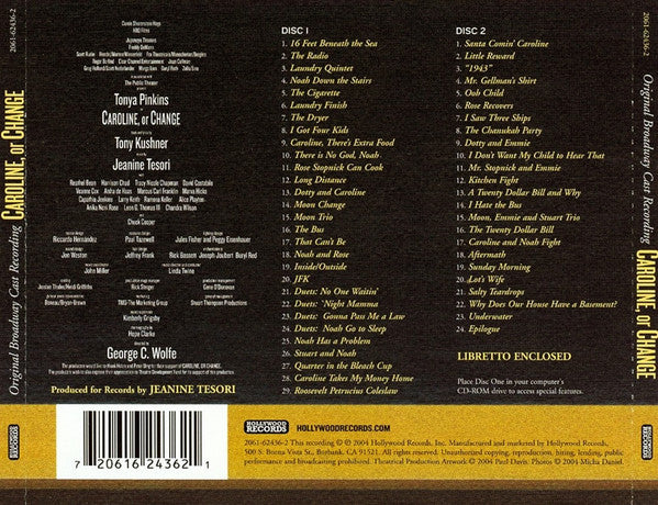 Jeanine Tesori, Tony Kushner : Caroline, Or Change: A New Musical (Original Broadway Cast Recording) (2xCD, Album)