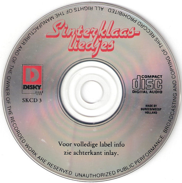 Kinderkoor De Belhamels : Sinterklaasliedjes (CD)