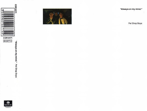 Pet Shop Boys : Always On My Mind (CD, Single)