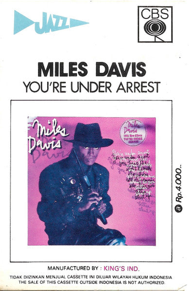Miles Davis : You're Under Arrest (Cass, Album)