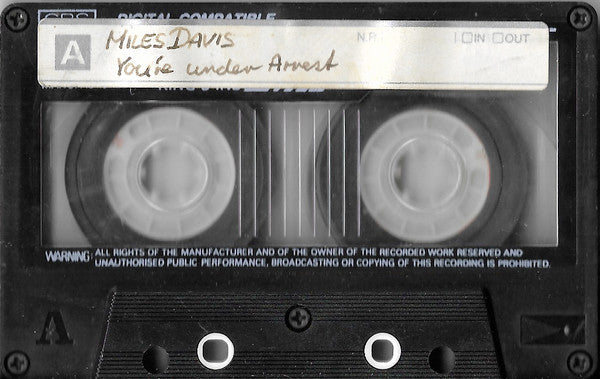 Miles Davis : You're Under Arrest (Cass, Album)