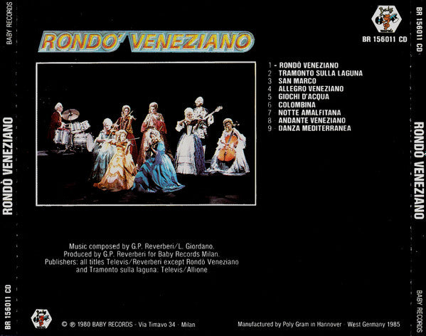 Rondò Veneziano : Rondo' Veneziano (CD, Album, RE)