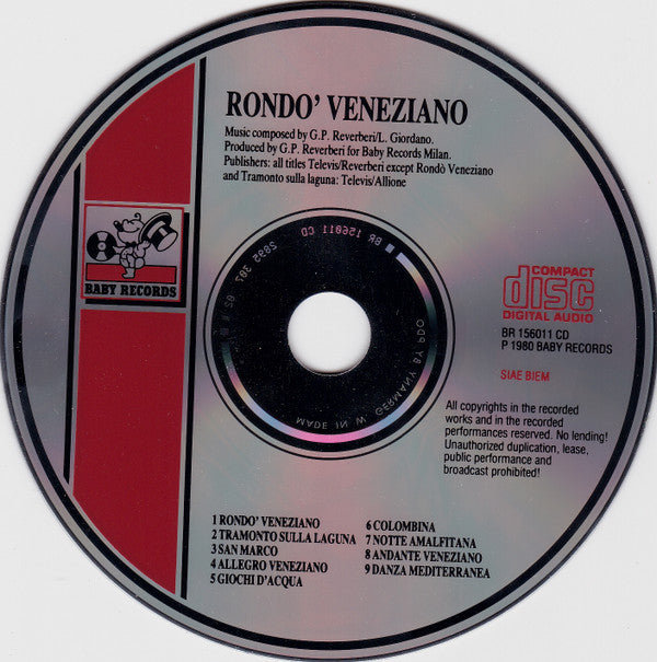Rondò Veneziano : Rondo' Veneziano (CD, Album, RE)