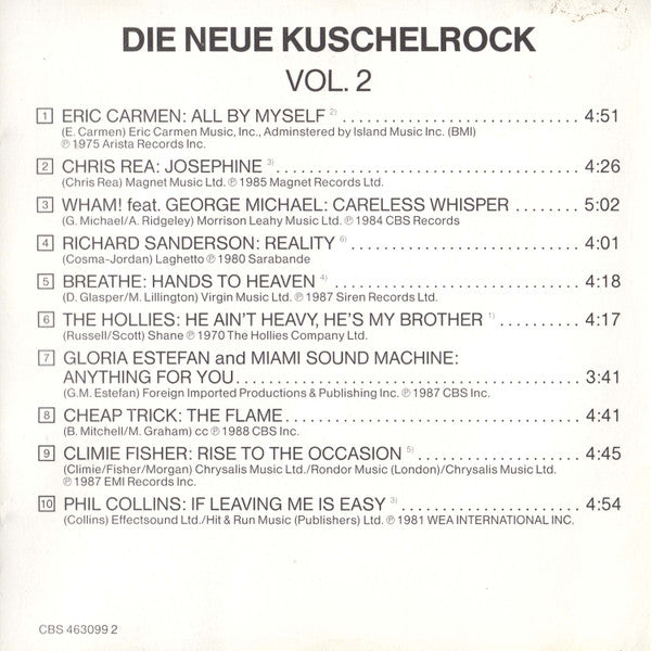 Various : Die Neue Kuschelrock CD 2 (CD, Comp)