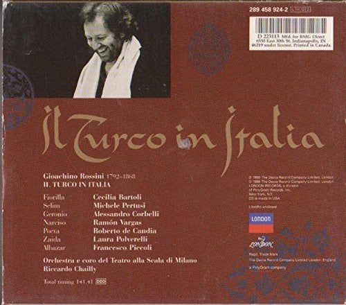 Cecilia Bartoli, Alessandro Corbelli, Michele Pertusi, Ramón Vargas, Orchestra Del Teatro Alla Scala e Coro Del Teatro Alla Scala, Riccardo Chailly, Gioacchino Rossini : Il Turco in Italia (2xCD, Album, Club)