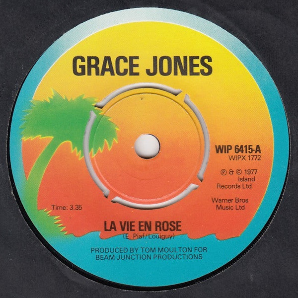 Grace Jones : La Vie En Rose (7", Single)