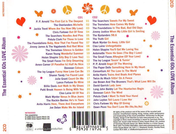 Various : The Essential 60s Love Album (2xCD, Comp)