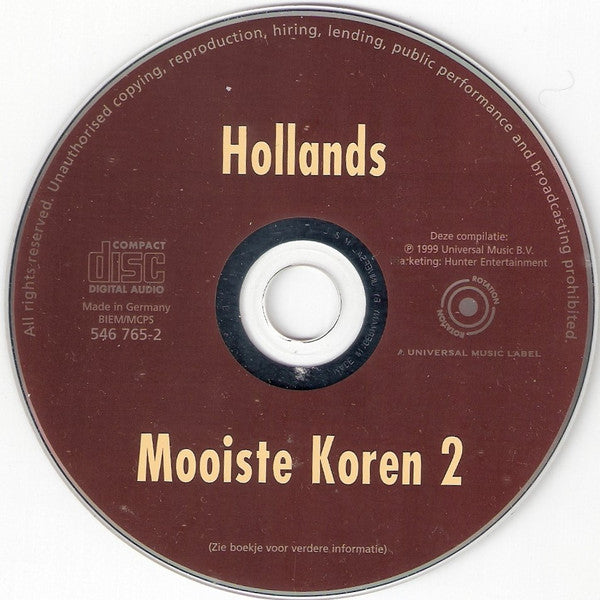 Westlands Mannenkoor, De Mastreechter Staar, Pro Musica Bussum : Hollands Mooiste Koren 2 (CD, Comp, RE)