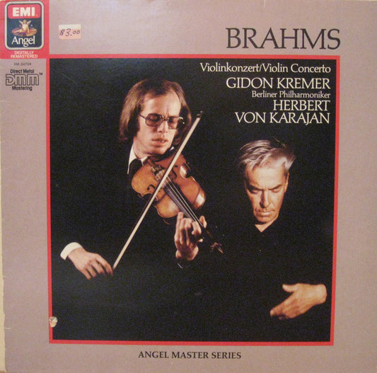 Berliner Philharmoniker, Herbert Von Karajan, Gidon Kremer, Johannes Brahms : Violin Concerto In D Major, Op. 77 (LP, RM)