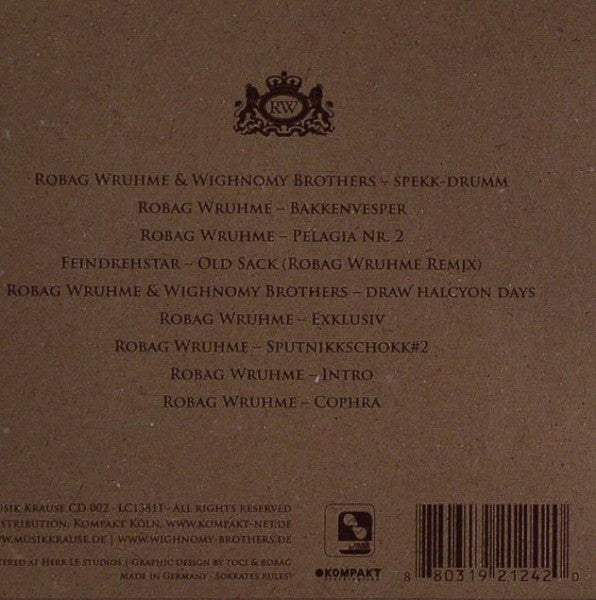 Robag Wruhme : The Lost Archive ❦ 1998 - 2007 (CD, Comp)