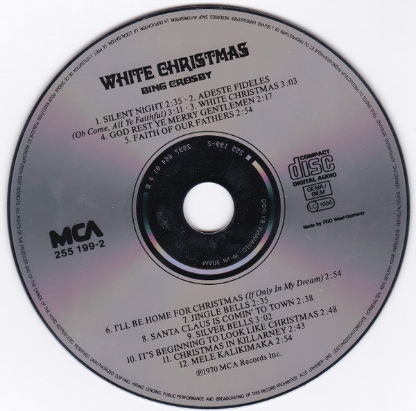 Bing Crosby : White Christmas (CD, Album, RE)