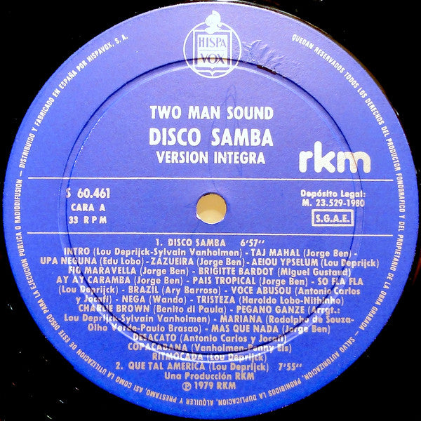 Two Man Sound : Disco Samba (Versión Integra) (LP, Album)