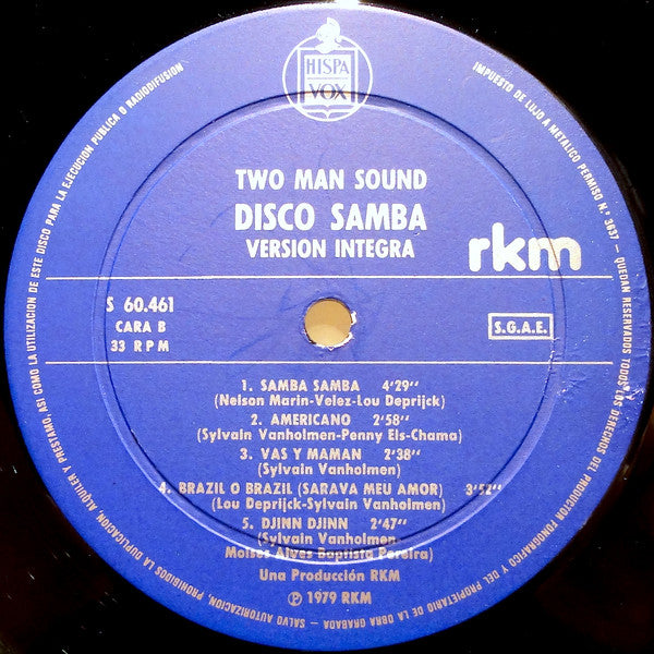 Two Man Sound : Disco Samba (Versión Integra) (LP, Album)