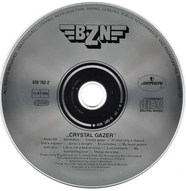 BZN : Crystal Gazer (CD, Album, RE)