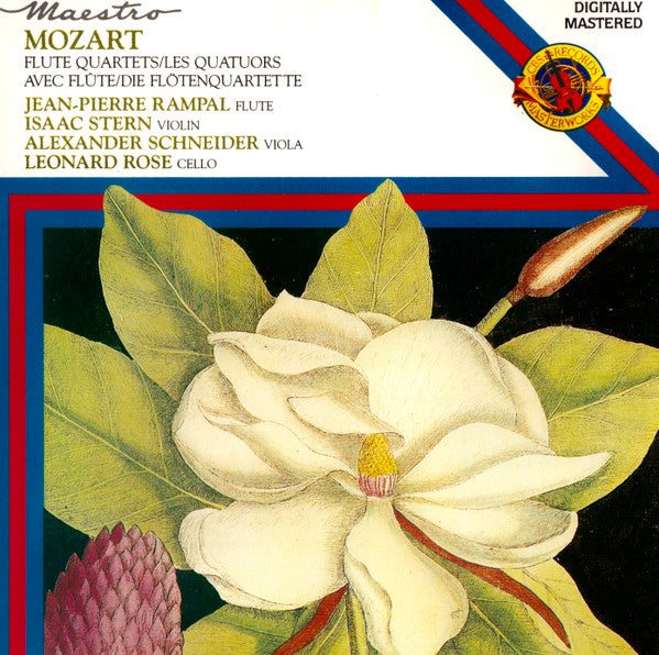 Wolfgang Amadeus Mozart - Jean-Pierre Rampal, Isaac Stern, Alexander Schneider, Leonard Rose : Complete Flute Quartets (CD, Album, RE)