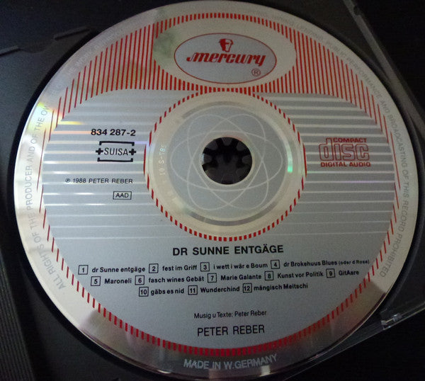 Peter Reber : Dr Sunne Entgäge (CD)