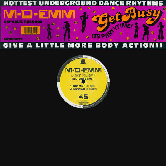 M-D-Emm : Get Busy (It's Partytime!) (12")