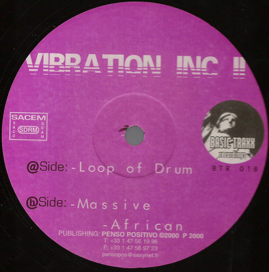 Vibration Inc. : Loop Of Drum (12")