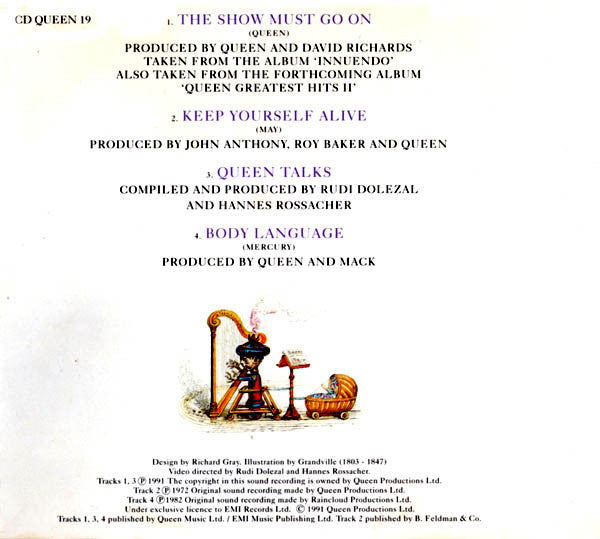 Queen : The Show Must Go On (CD, Single)