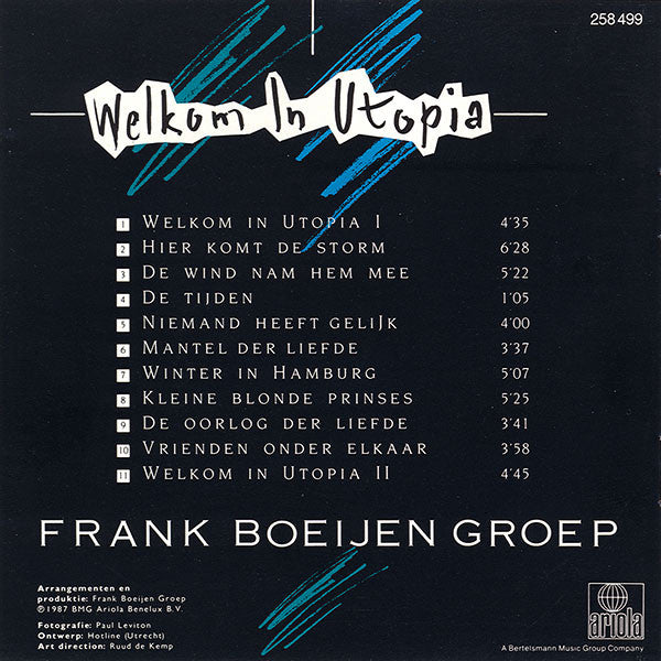 Frank Boeijen Groep : Welkom In Utopia (CD, Album)
