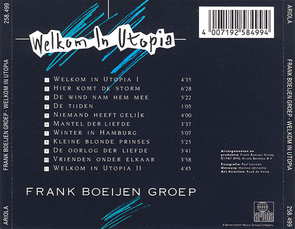 Frank Boeijen Groep : Welkom In Utopia (CD, Album)