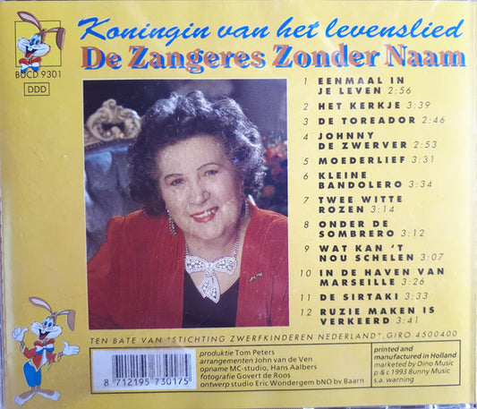 Zangeres Zonder Naam : Koningin Van Het Levenslied (CD, Album)