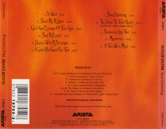 Taylor Dayne : Soul Dancing (CD, Album)