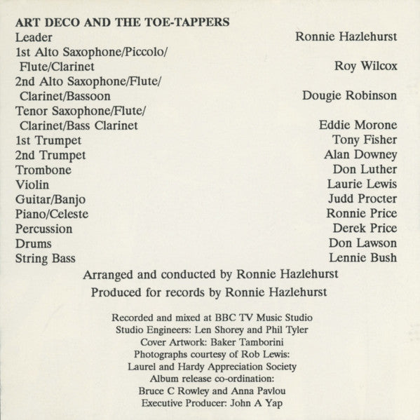 Art Deco And The Toe-Tappers : Laurel And Hardy's Music Box Vol. 2 (CD, Album)