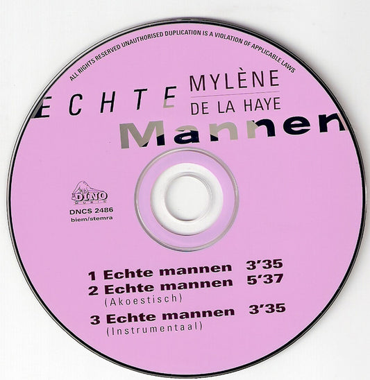 Mylène de la Haye : Echte Mannen (CD, Single)