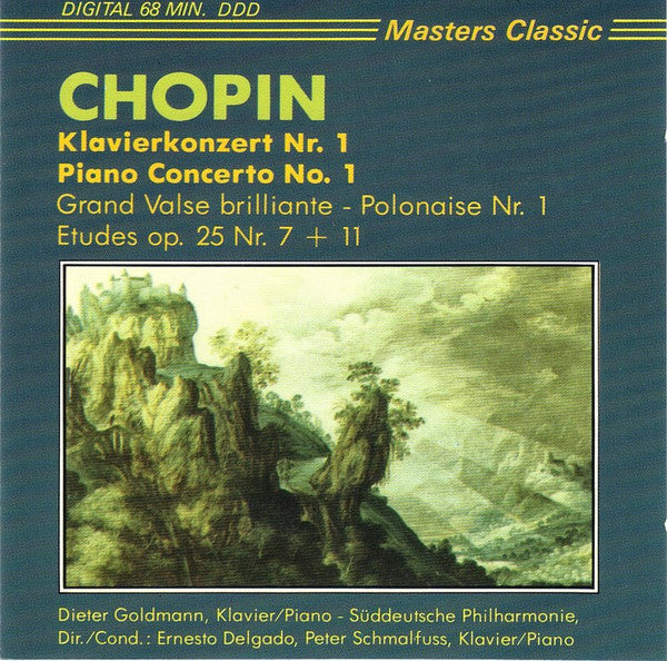 Frédéric Chopin - Dieter Goldmann, Süddeutsche Philharmonie Dir./Cond.: Ernesto Delgado, Peter Schmalfuß : Klavierkonzert Nr. 1 = Piano Concerto No. 1 (CD, Comp)