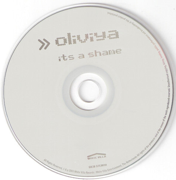 Olivya : It's A Shame (CD, Single)