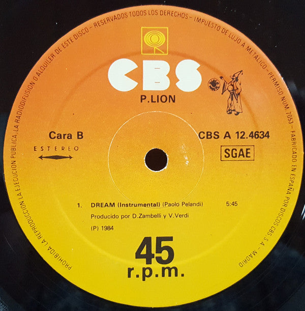 P. Lion : Dream (12", Maxi)
