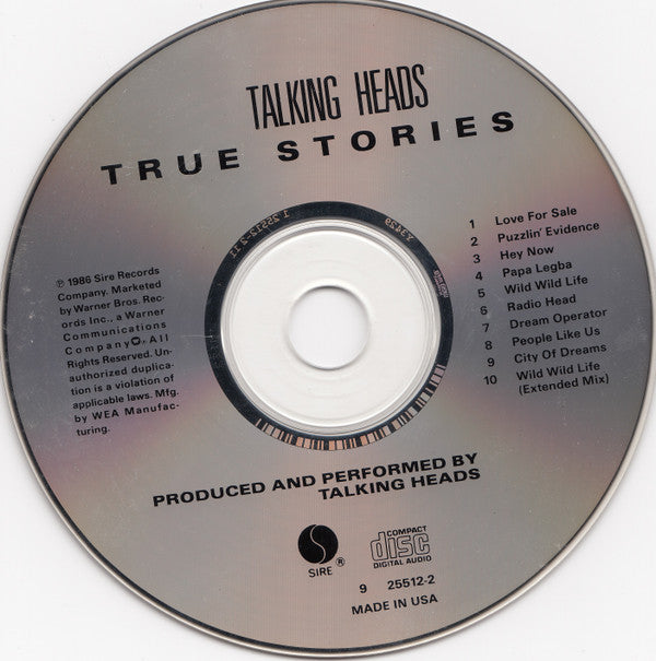Talking Heads : True Stories (CD, Album, RE)