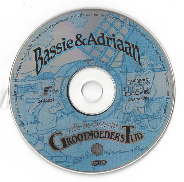 Bassie & Adriaan : Alle Liedjes Uit Grootmoederstijd (2xCD, Comp)