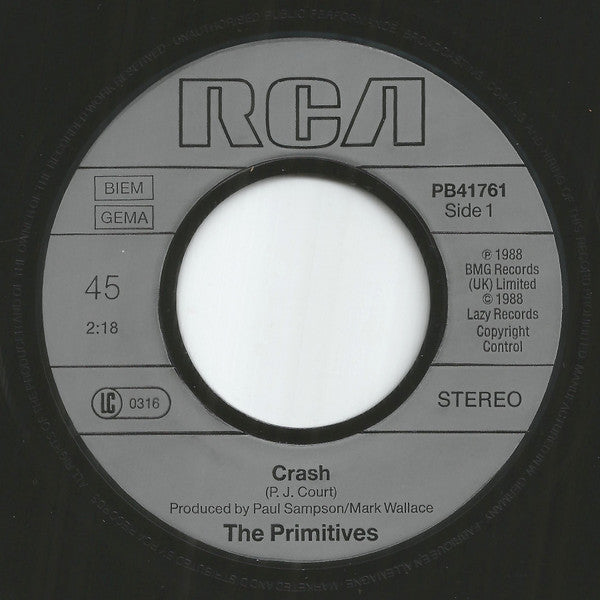 The Primitives : Crash (7", Single)