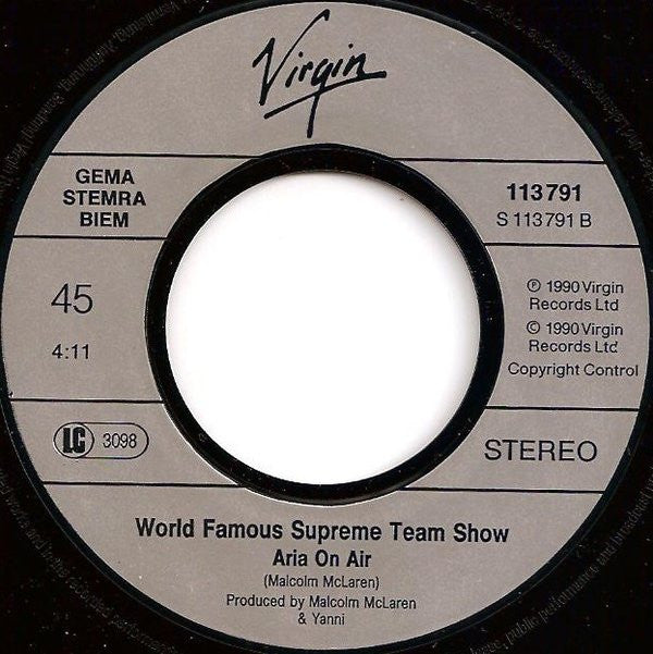 Malcolm McLaren Presents World's Famous Supreme Team : Operaa House (7", Single)